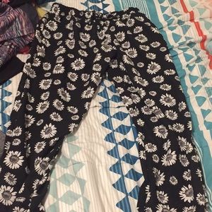 Flowy floral pants